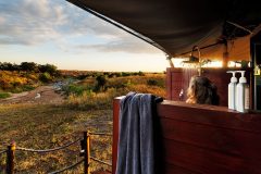 Elewana-Sand-River-Family-tent-shower