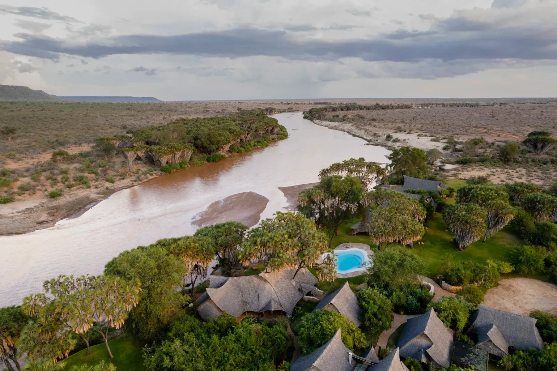 Galdessa Little exclusive safari camp on the Galana River