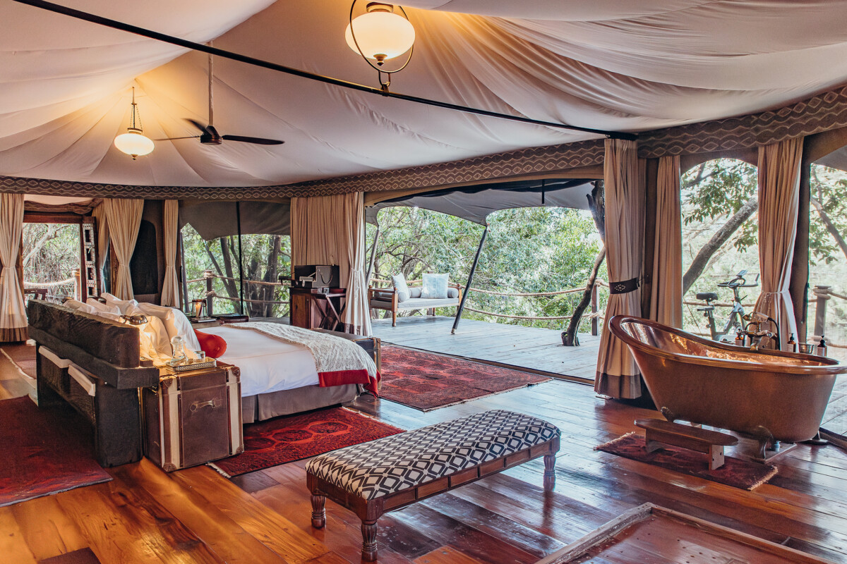 Accommodation in Luxury Tented Suites