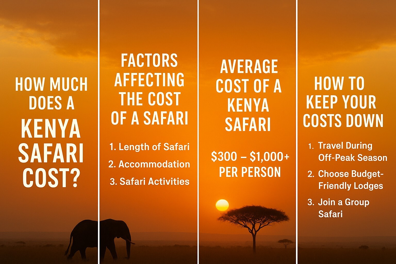 Kenya Safari Costs