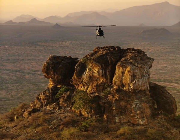 Helicopter safaris in Samburu Northern Kenya