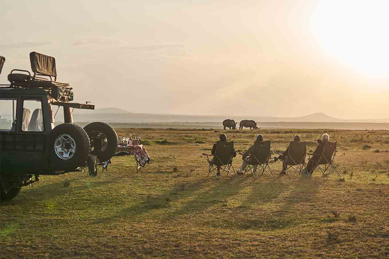 Sundowner at solio Lodge