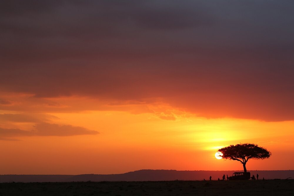 Sunset at Richards River Camp